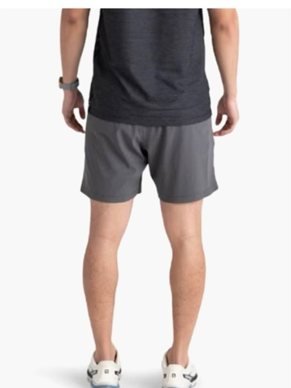 Saxx Gainmaker 2N1 Shorts - Charcoal size large. Grey shell and grey liner 7” - Picture 2 of 9